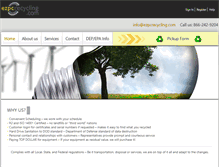 Tablet Screenshot of ezpcrecycling.com
